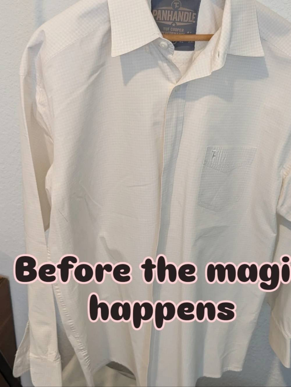 Viral Reworked Ruffled Collar Panhandle White Gingham Buttondown. - Picture 6 of 8